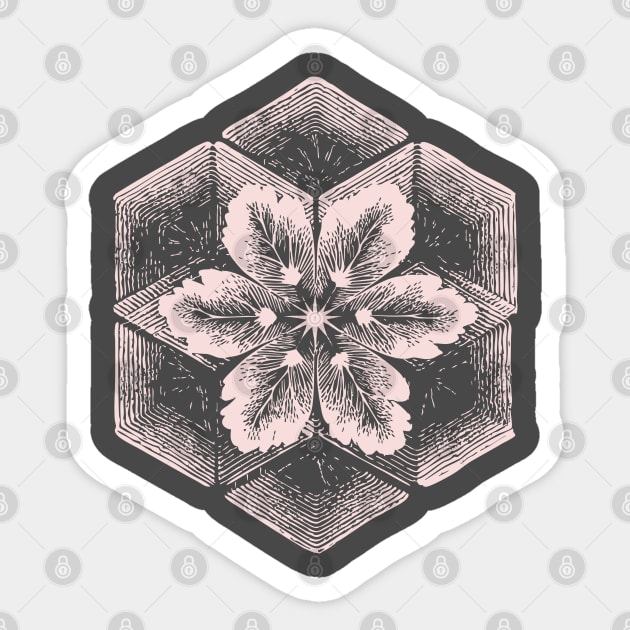 Geometric Snowflake Sacred Geometry Winter Art Sticker by TuncGK
